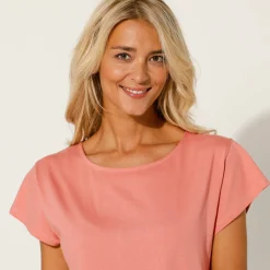 T-Shirt En Topje<Blancheporte T-shirt met korte mouwen perzik