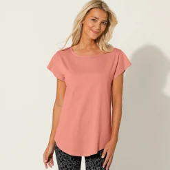 T-Shirt En Topje<Blancheporte T-shirt met korte mouwen perzik