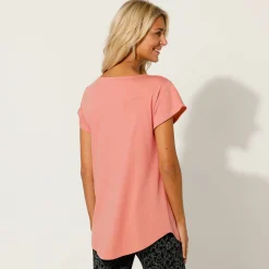 T-Shirt En Topje<Blancheporte T-shirt met korte mouwen perzik