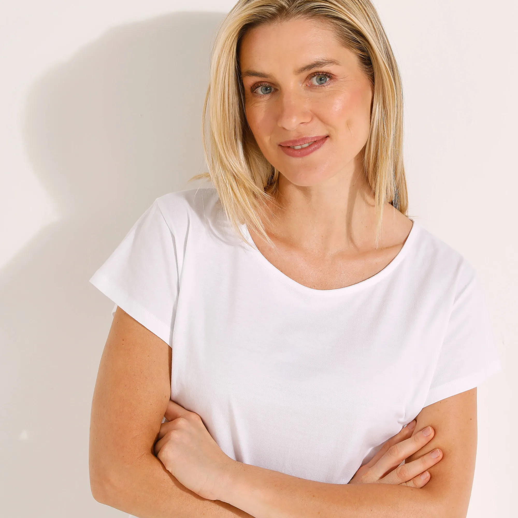 T-Shirt En Topje<Blancheporte T-shirt met korte mouwen wit
