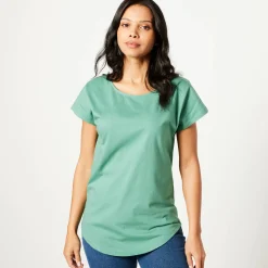 T-Shirt En Topje<Blancheporte T-shirt met korte mouwen jadegroen