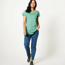 T-Shirt En Topje<Blancheporte T-shirt met korte mouwen jadegroen