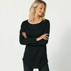 T-Shirt En Topje<Blancheporte T-shirt met lange mouwen zwart