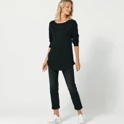 T-Shirt En Topje<Blancheporte T-shirt met lange mouwen zwart