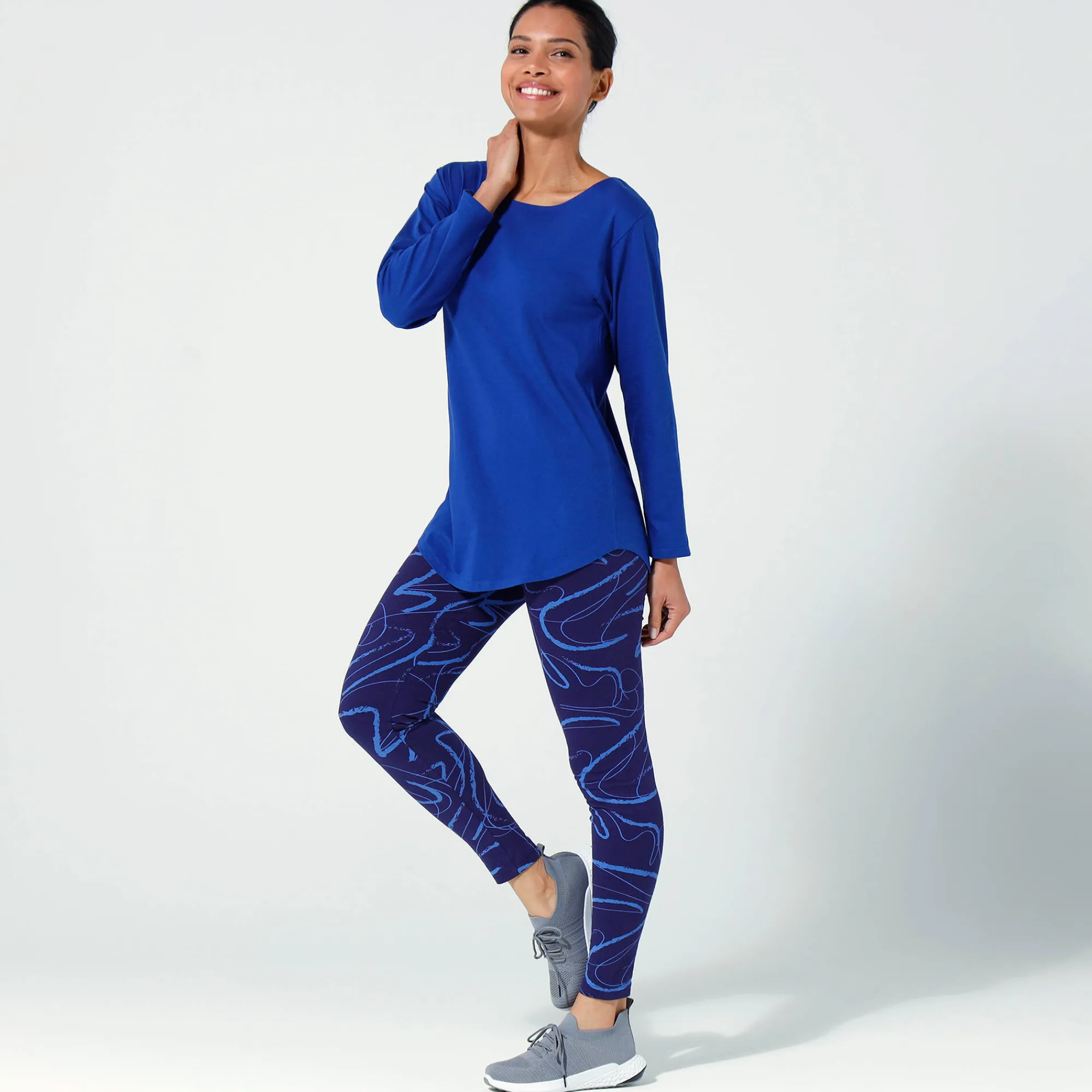 T-Shirt En Topje<Blancheporte T-shirt met lange mouwen indigo