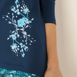 Pyjama<Blancheporte T-shirt met lange mouwen - marine