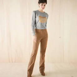 T-Shirt En Topje<Blancheporte T-shirt met lange mouwen, glanzende print chiné grijs