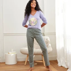 Pyjama<Blancheporte T-shirt met lange mouwen "Nature Sauvage" parma