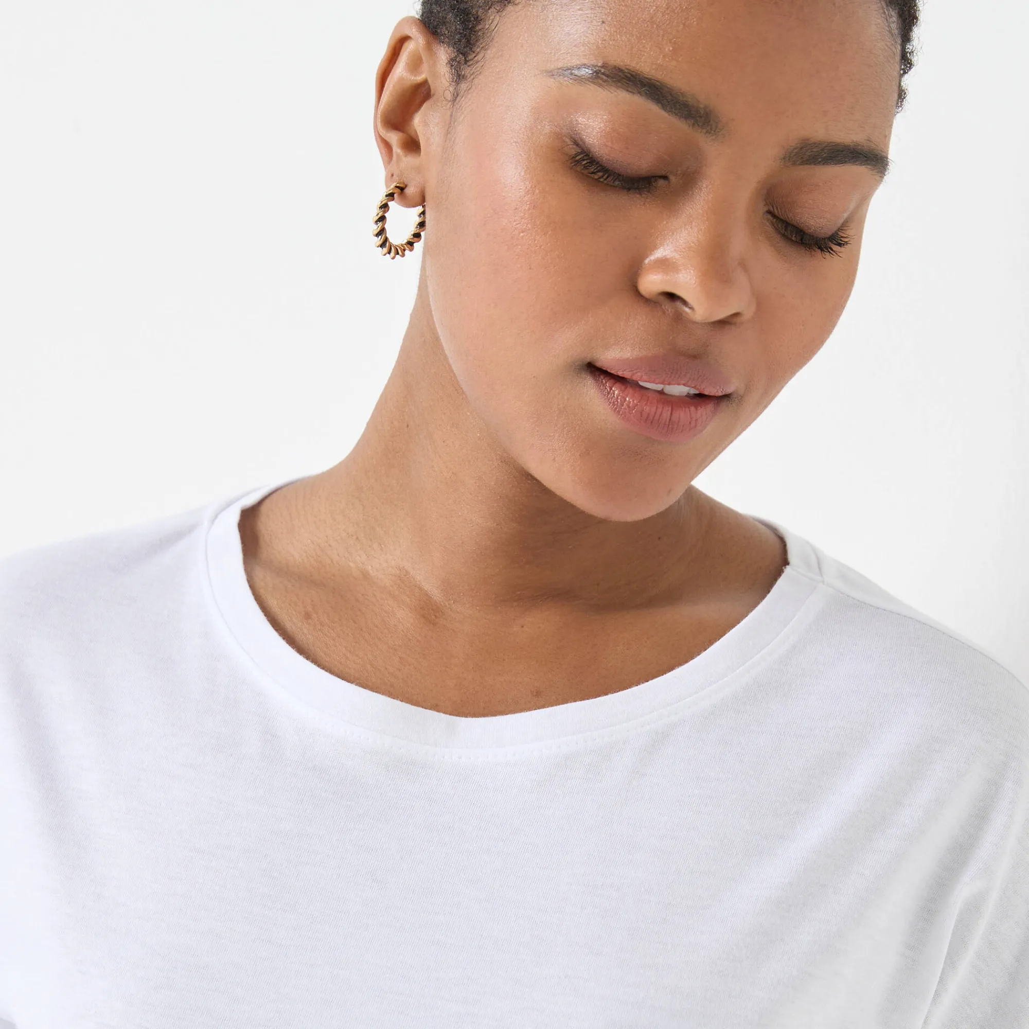 T-Shirt En Topje<Blancheporte T-shirt met loose volume en 3/4-mouwen wit