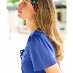 T-Shirt En Topje<Blancheporte T-shirt met macramé en korte mouwen iris