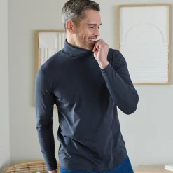 T-Shirt, Hemd En Polo<Blancheporte T-shirt met rolkraag en lange mouwen marine