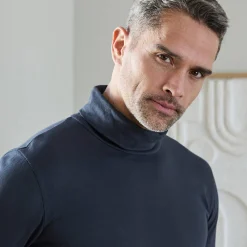 T-Shirt, Hemd En Polo<Blancheporte T-shirt met rolkraag en lange mouwen marine
