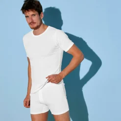 Ondergoed<Blancheporte T-shirt met ronde hals - herenondergoed, set van 6 wit