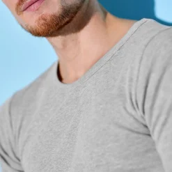 Ondergoed<Blancheporte T-shirt met ronde hals - herenondergoed, set van 3 chiné grijs