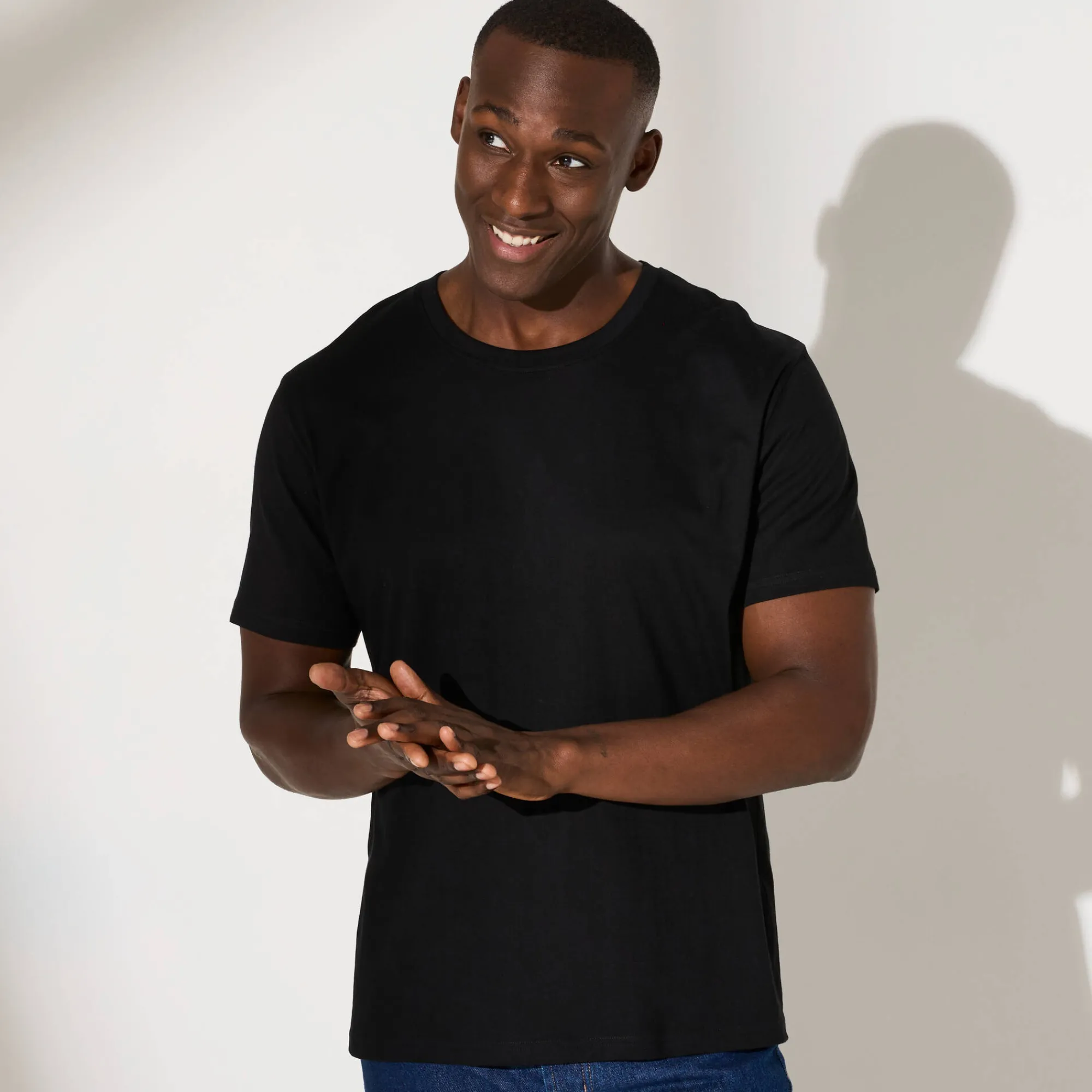 T-Shirt, Hemd En Polo<Blancheporte T-shirt met ronde hals en korte mouwen zwart