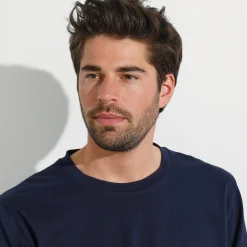 T-Shirt, Hemd En Polo<Blancheporte T-shirt met ronde hals en lange mouwen - set van 3 bordeaux + marine + blauw