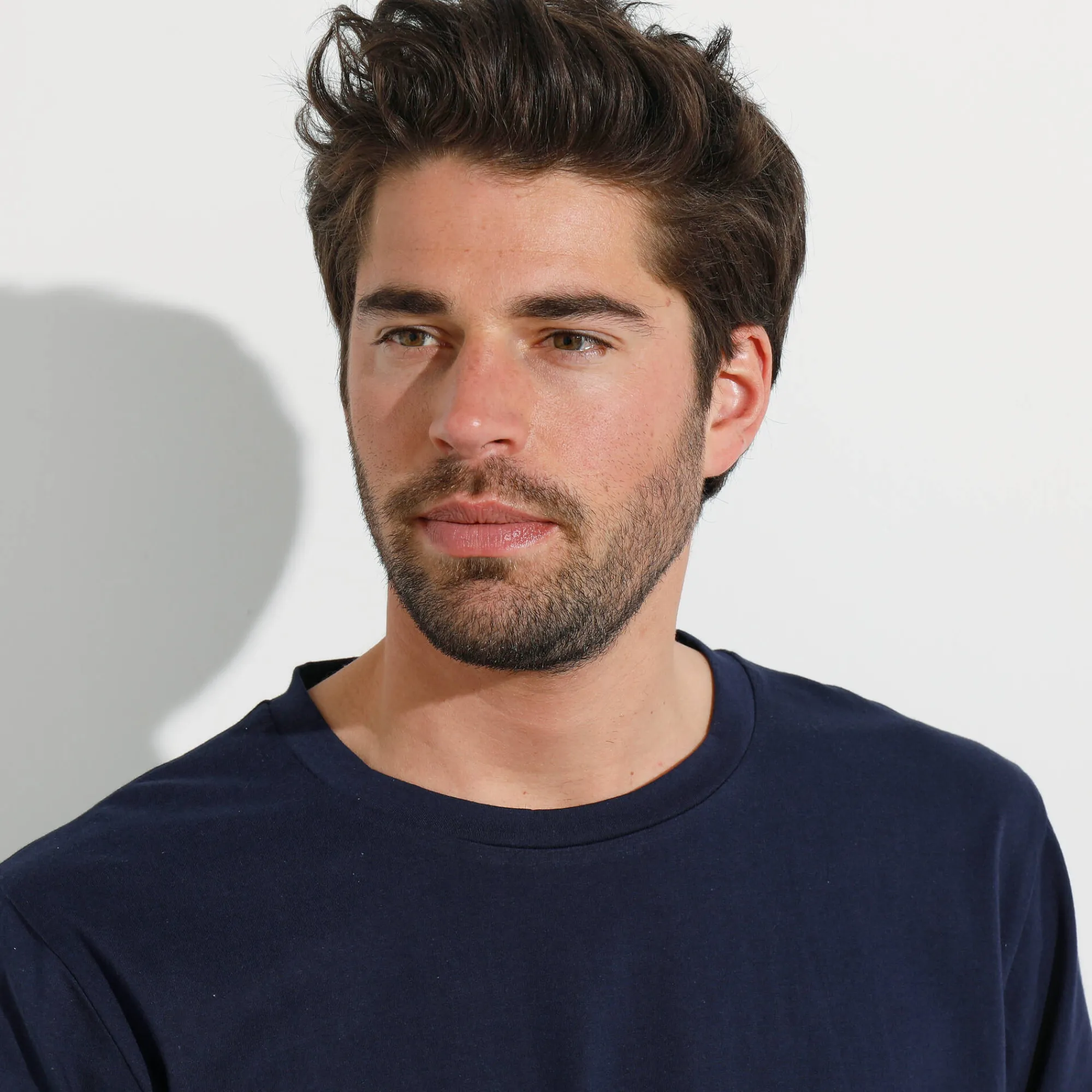 T-Shirt, Hemd En Polo<Blancheporte T-shirt met ronde hals en lange mouwen - set van 3 bordeaux + marine + blauw