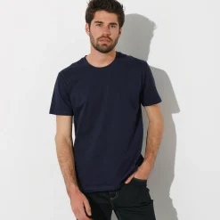 T-Shirt, Hemd En Polo<Blancheporte T-shirt met ronde hals en korte mouwen marine