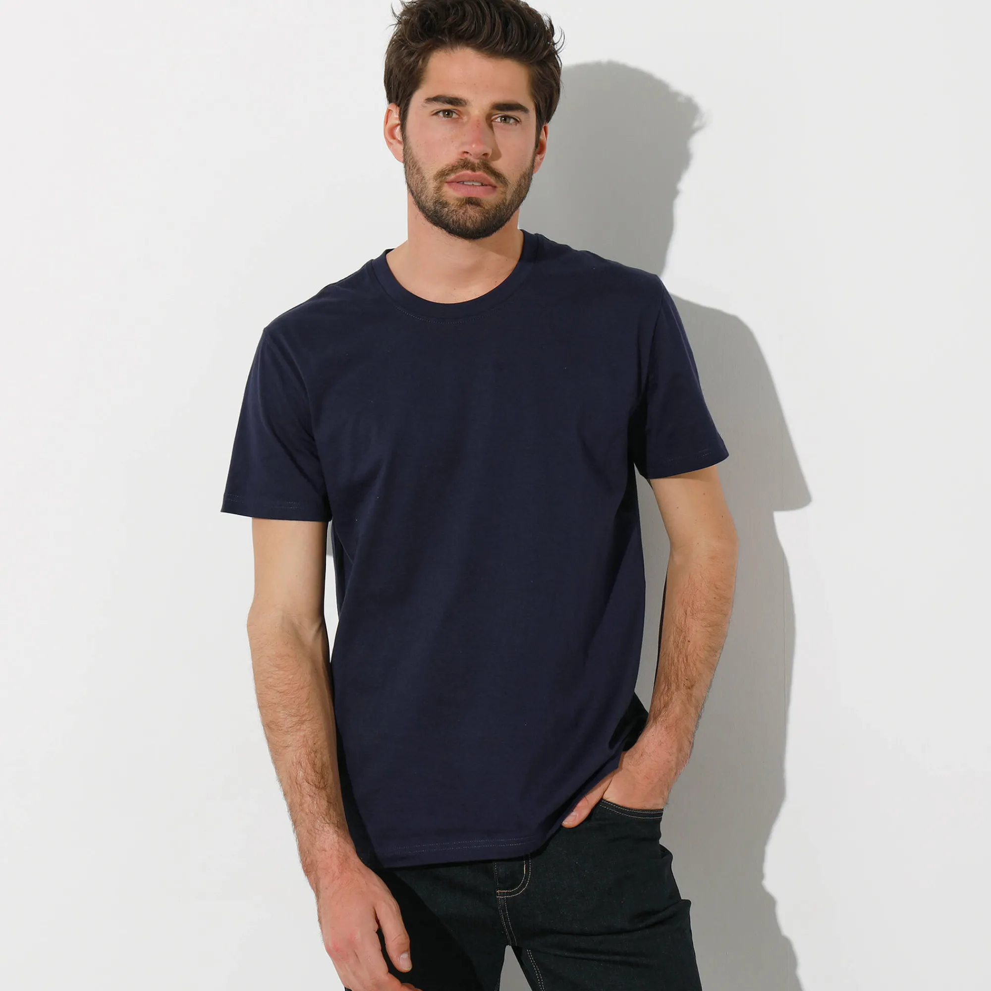 T-Shirt, Hemd En Polo<Blancheporte T-shirt met ronde hals en korte mouwen marine