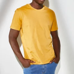 T-Shirt, Hemd En Polo<Blancheporte T-shirt met ronde hals en korte mouwen - set van 3 oranje + groen + geel