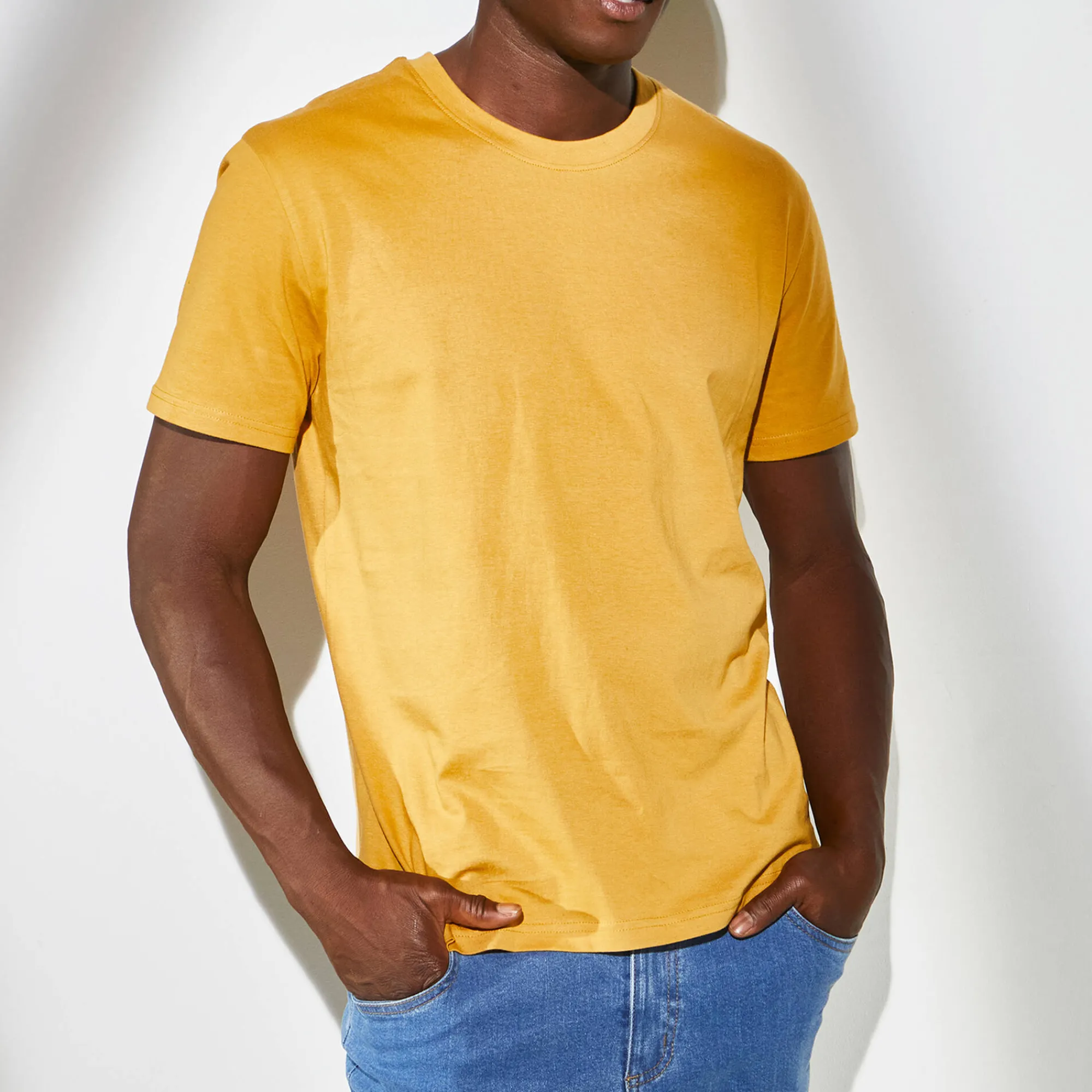 T-Shirt, Hemd En Polo<Blancheporte T-shirt met ronde hals en korte mouwen - set van 3 oranje + groen + geel
