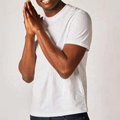 T-Shirt, Hemd En Polo<Blancheporte T-shirt met ronde hals en korte mouwen - set van 3 wit