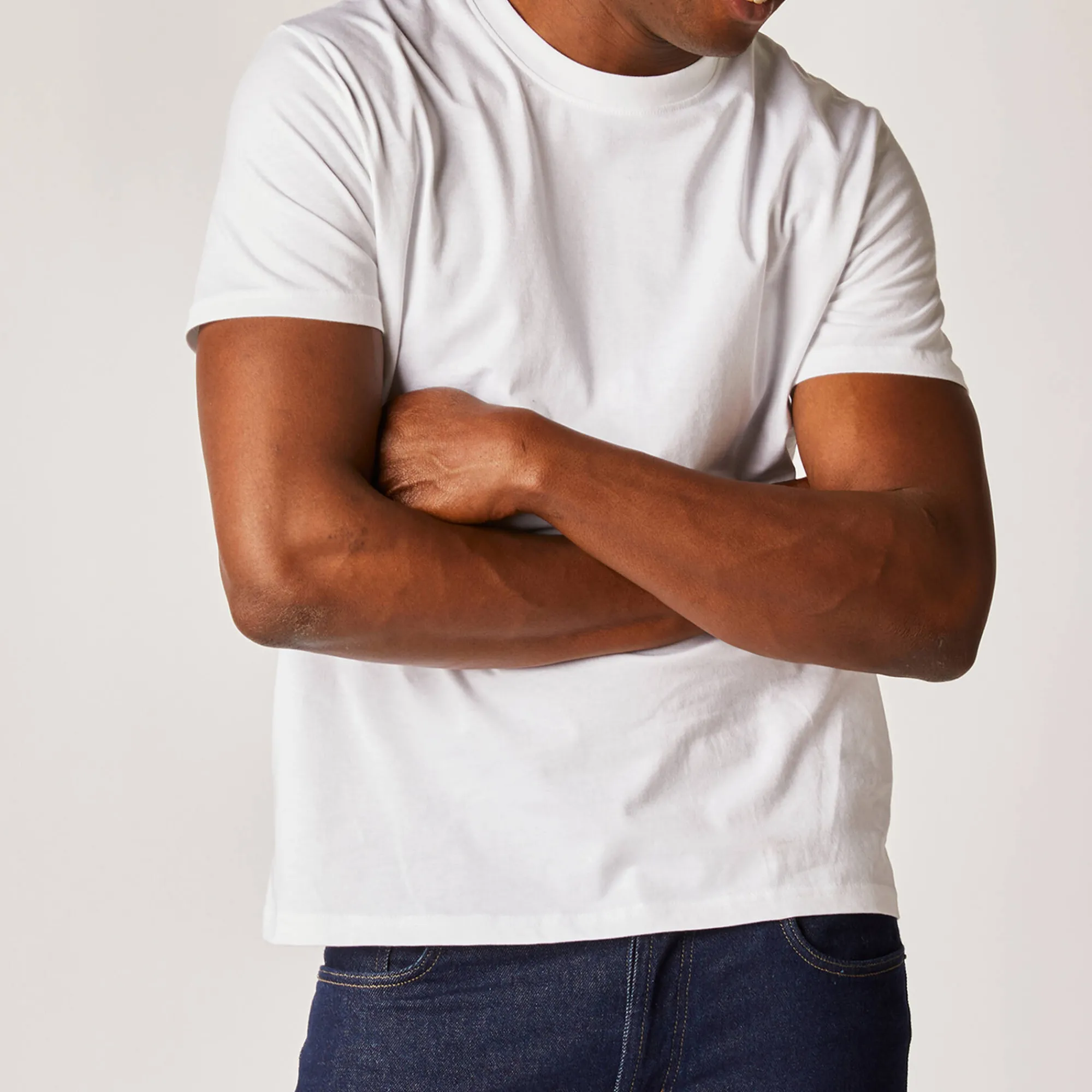 T-Shirt, Hemd En Polo<Blancheporte T-shirt met ronde hals en korte mouwen - set van 3 wit