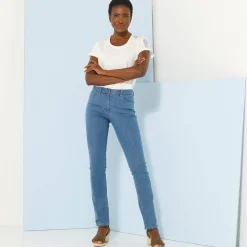 T-Shirt En Topje<Blancheporte T-shirt met ronde hals in kant ecru