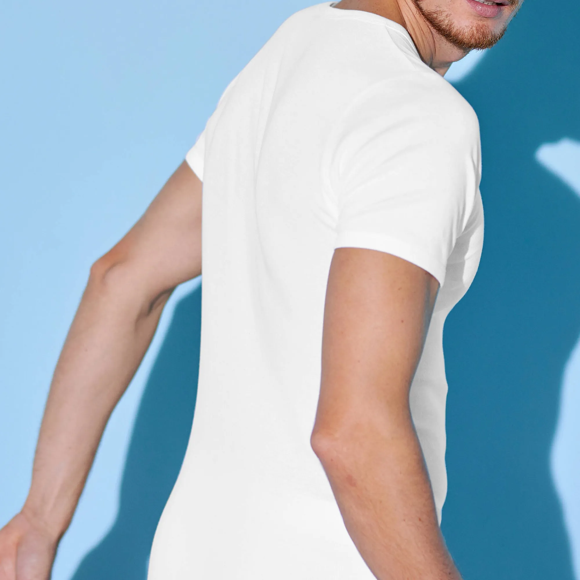 Ondergoed<Blancheporte T-shirt met V-hals - herenondergoed, set van 3 wit