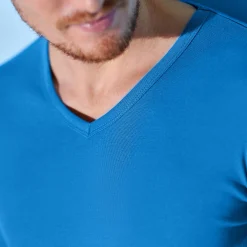 Ondergoed<Blancheporte T-shirt met V-hals - herenondergoed, set van 3 blauw