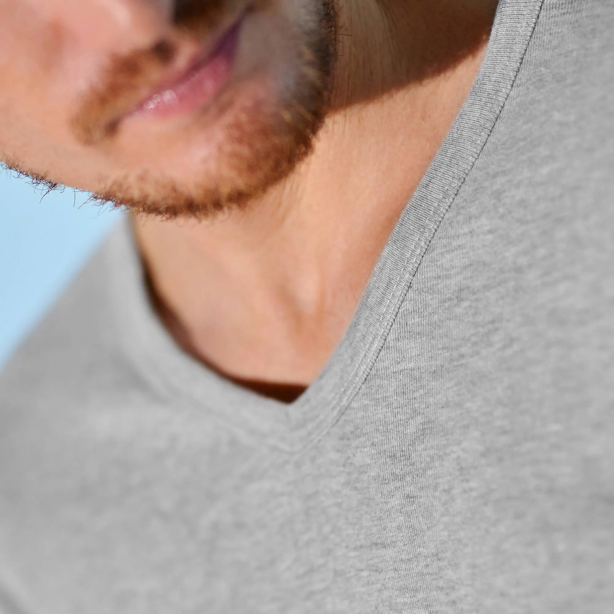 Ondergoed<Blancheporte T-shirt met V-hals - herenondergoed, set van 3 chiné grijs