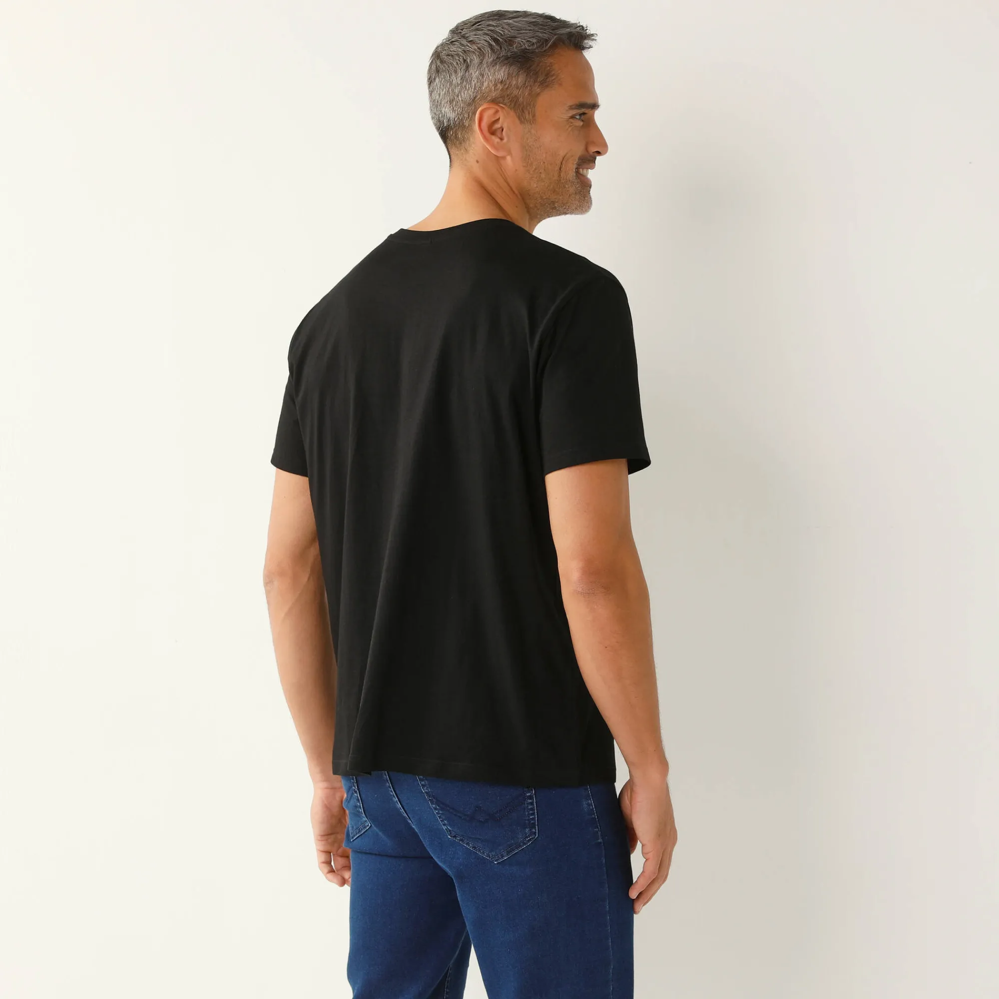 T-Shirt, Hemd En Polo<Blancheporte T-shirt met V-hals en korte mouwen - set van 3 zwart