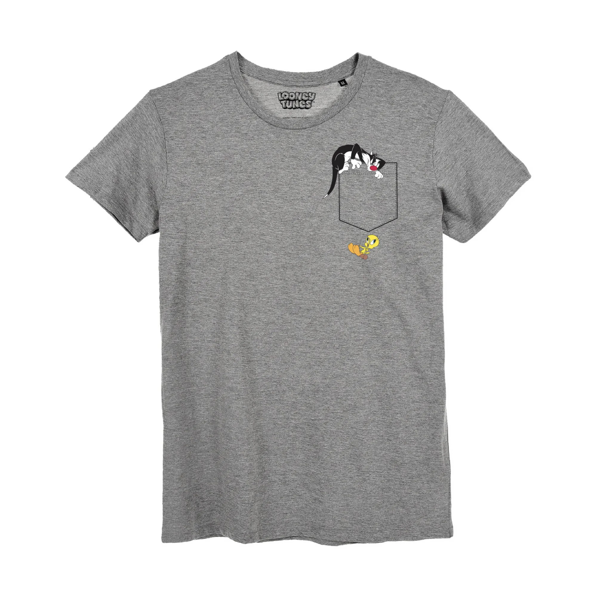 T-Shirt, Hemd En Polo<Blancheporte T-shirt Tweety & Sylvester chiné grijs