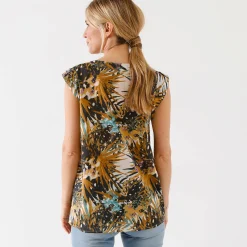 Bloes En Tuniek<Blancheporte Tuniek met exotische print honing