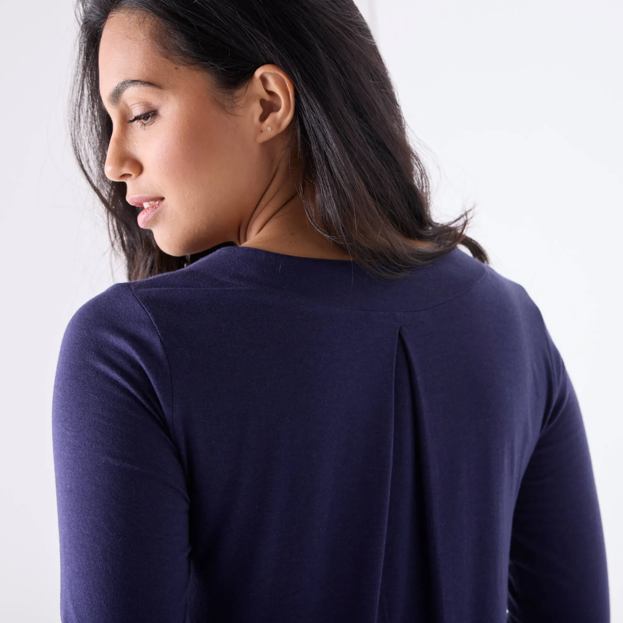 T-Shirt En Topje|Bloes En Tuniek<Blancheporte Tuniek met V-hals en grafische print marine / groen