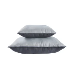 Dekbed<Blancheporte Tweekleurig dekbed in microvezel 500 g/m2 grijs / antraciet