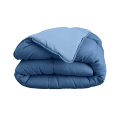 Dekbed<Blancheporte Tweekleurig deken in microvezel 350g/m2 oceaanblauw / hemelsblauw