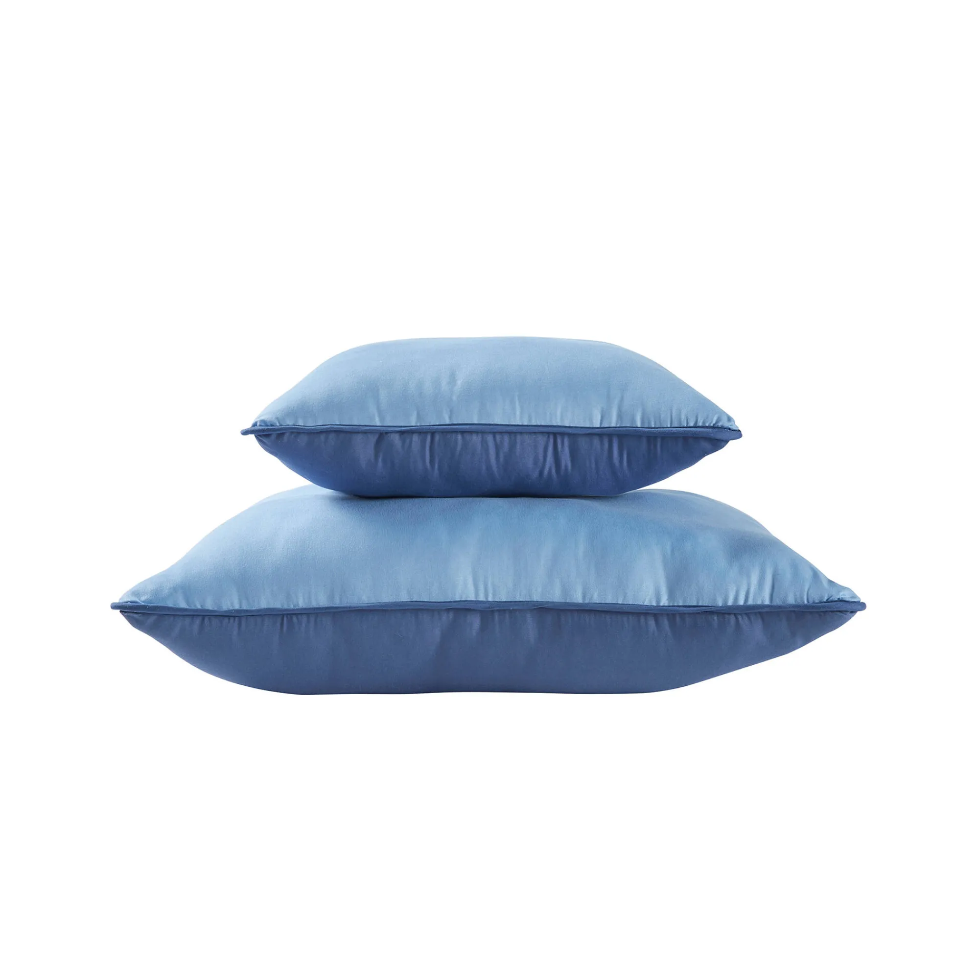 Dekbed<Blancheporte Tweekleurig deken in microvezel 350g/m2 oceaanblauw / hemelsblauw