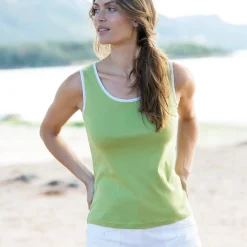 T-Shirt En Topje<Blancheporte Tweekleurig topje lindegroen