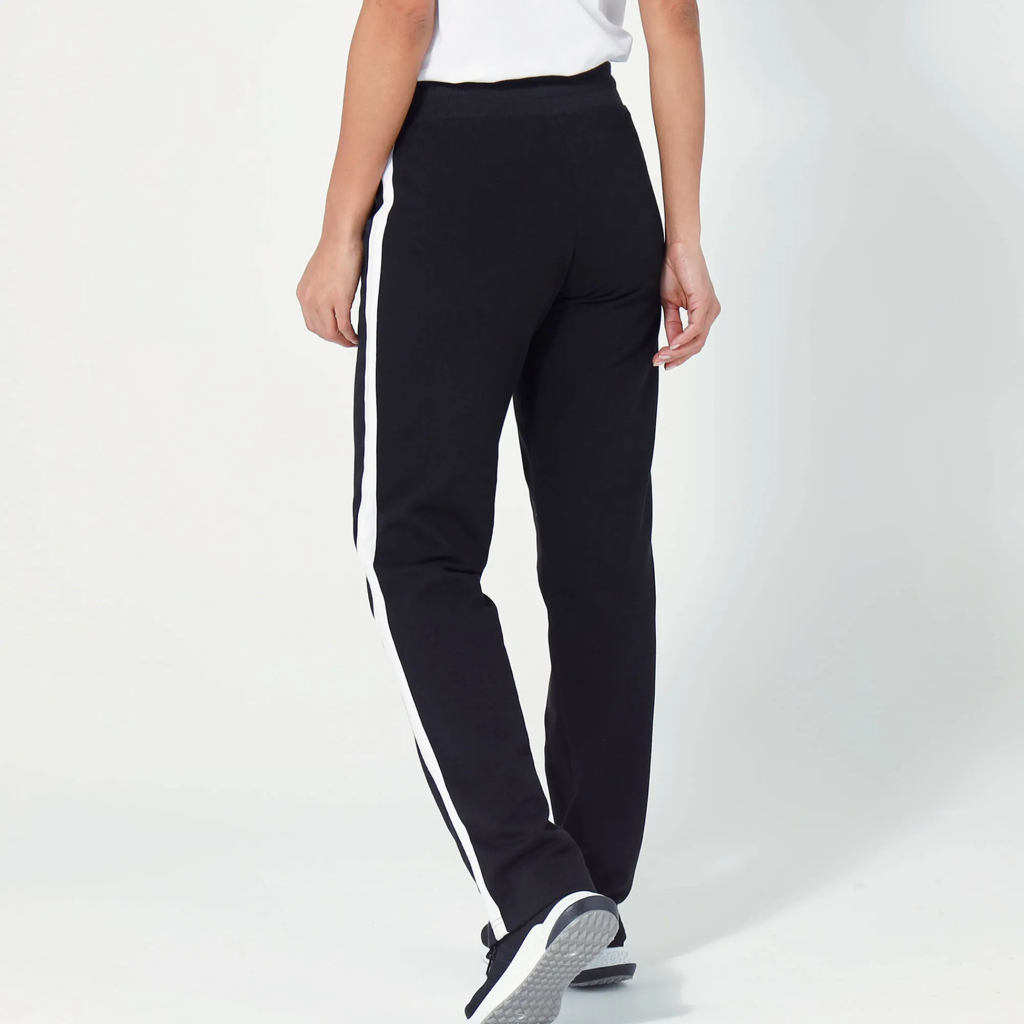 Broek<Blancheporte Tweekleurige joggingbroek zwart / wit