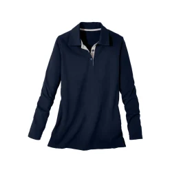 T-Shirt En Topje<Blancheporte Tweekleurige polo in jerseytricot marine / grijs