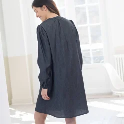 Jurk<Blancheporte Uitlopende hoesjurk, licht denim used black