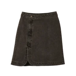 Rok<Blancheporte Uitlopende rok in wikkelstijl, jeans antracietgrijs