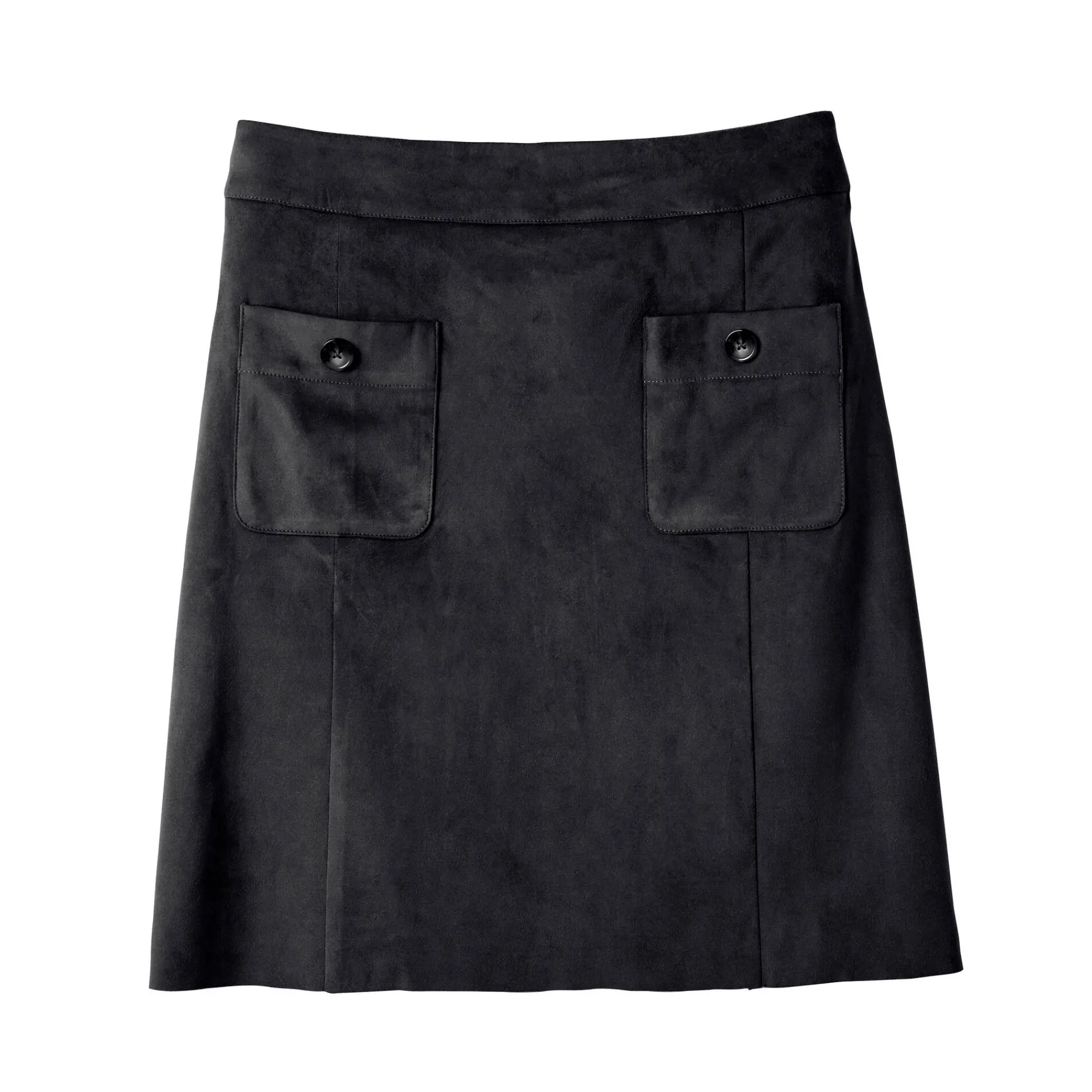 Rok<Blancheporte Uitlopende rok, suedine zwart