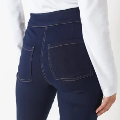 Jeans|Broek<Blancheporte Ultracomfortabele bootcut jeans, kleine lengte dark blue