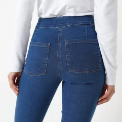 Jeans|Broek<Blancheporte Ultracomfortabele bootcut jeans, kleine lengte stone