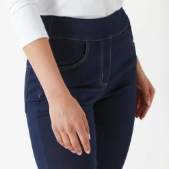 Jeans|Broek<Blancheporte Ultracomfortabele bootcut jeans, grote lengte dark blue