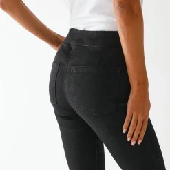 Jeans|Broek<Blancheporte Ultracomfortabele bootcut jeans, grote lengte black