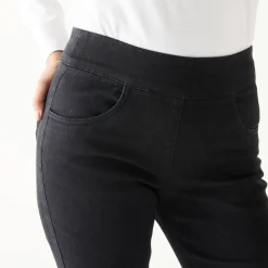 Jeans|Broek<Blancheporte Ultracomfortabele bootcut jeans, kleine lengte black
