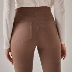 Jeans<Blancheporte Ultracomfortabele jegging met elastische taille - kleine lengte marron glacé
